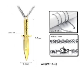 Compleet In Specificaties Gouden Titanium Ketting