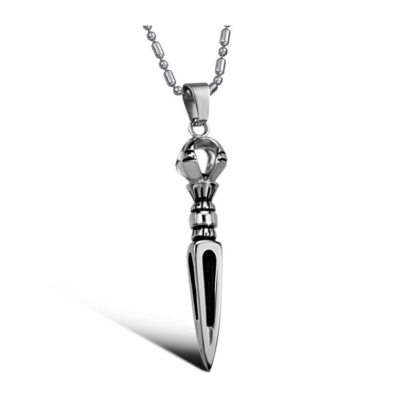 Hoogwaardige Mannelijke Prismatische Titanium Ketting Hoogwaardige Mannelijke Prismatische Titanium Ketting