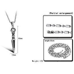 Hoogwaardige Mannelijke Prismatische Titanium Ketting