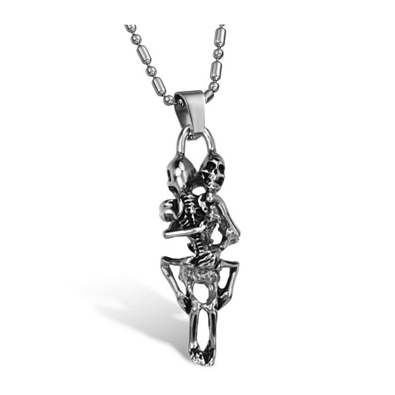 Stabiele Kwaliteit Mannelijke Schedel Titanium Ketting