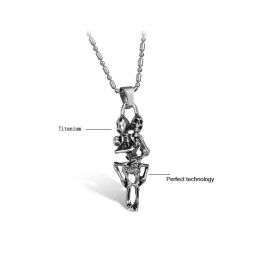 Stabiele Kwaliteit Mannelijke Schedel Titanium Ketting