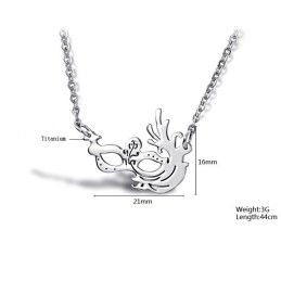Betrouwbare Prestatie Vrouwelijke Titanium Ketting Met Onregelmatige Vorm