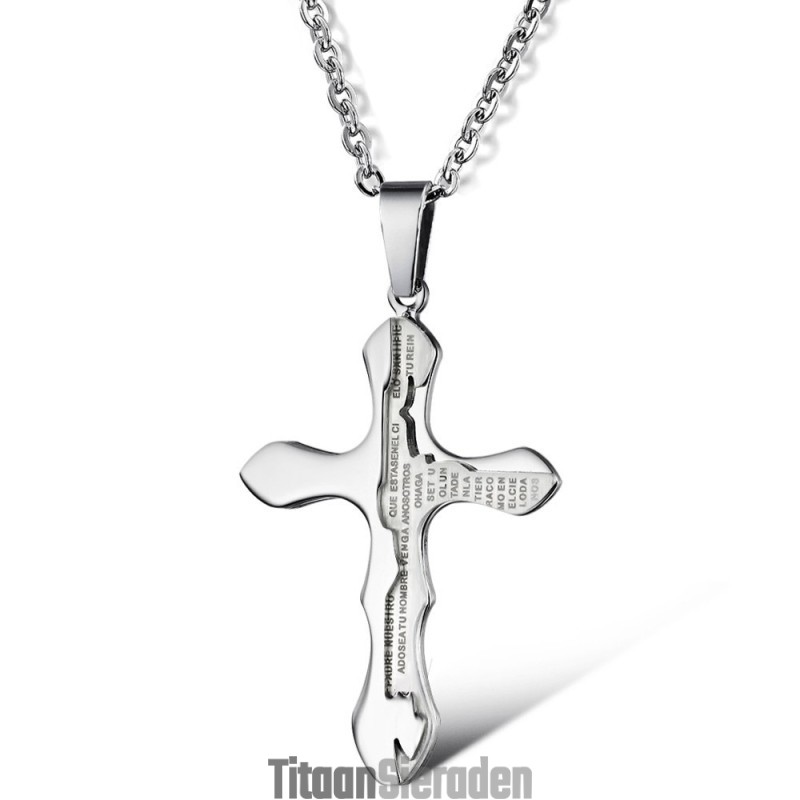 Eenvoudig Te Gebruiken Kruis Titanium Ketting Eenvoudig Te Gebruiken Kruis Titanium Ketting