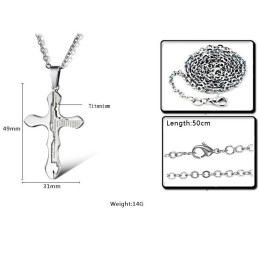 Eenvoudig Te Gebruiken Kruis Titanium Ketting