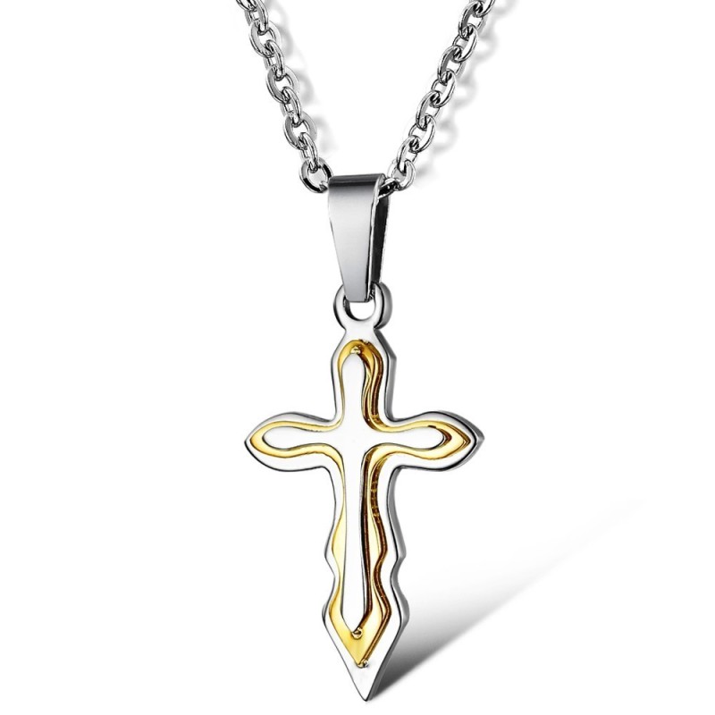 Hoogwaardige Vrouwelijke Kruis Titanium Ketting