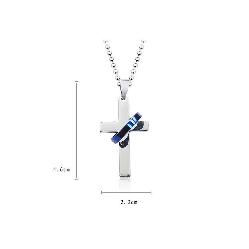 Mode Stijl Kruis Titanium Hanger En Ketting Mode Stijl Kruis Titanium Hanger En Ketting