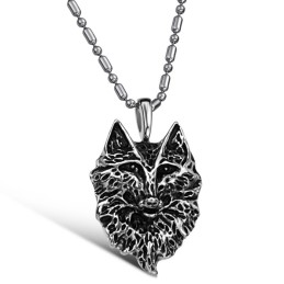 Compleet In Specificaties Mannelijke De Wolf Totem Titanium Ketting