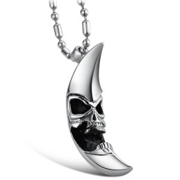 Hoogwaardige Mannelijke Maanvormige Titanium Ketting