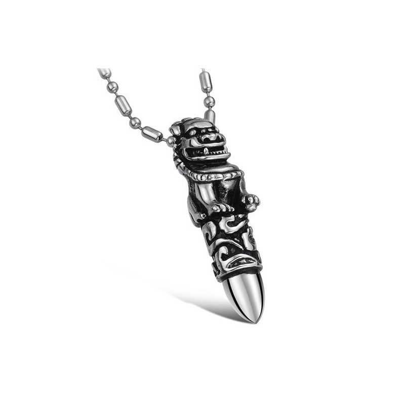 De King Of Quantity Mannelijke Kirin Titanium Ketting De King Of Quantity Mannelijke Kirin Titanium Ketting