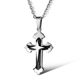 Stabiele Kwaliteit Mannelijke Kruis Titanium Ketting