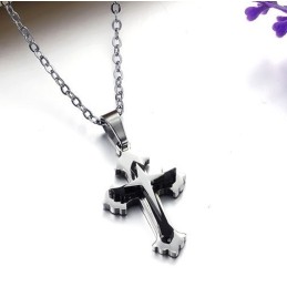 Stabiele Kwaliteit Mannelijke Kruis Titanium Ketting