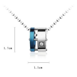 Man Blue Roller Pure Titanium Kettinghanger (Nieuw)