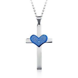 Mode Coole Sweetheart Kruis Hanger En Ketting