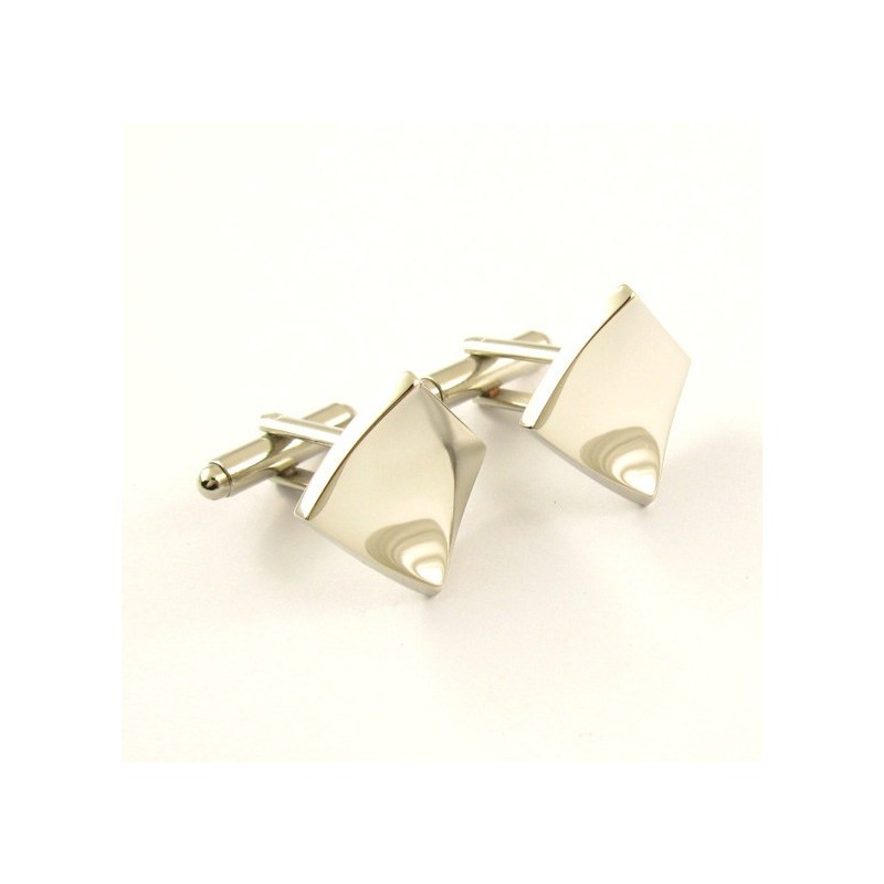 Titanium Concave Vierkante Manchetknopen