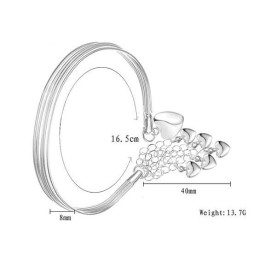 Kwaliteit En Kwantiteit Gegarandeerde Vrouwelijke Sweetheart Titanium Armband