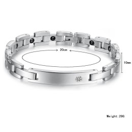 Breed Scala Aan Gezondheids-Titanium Armbanden Voor Geliefden