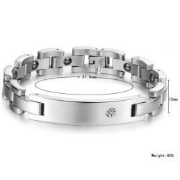 Breed Scala Aan Gezondheids-Titanium Armbanden Voor Geliefden