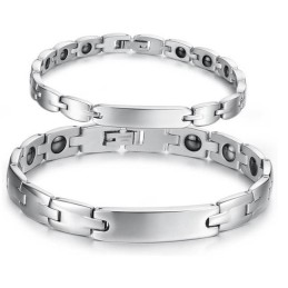 Breed Scala Aan Gezondheids-Titanium Armbanden Voor Geliefden