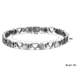 De King Of Quantity Hollow Sweetheart Titanium Armband Voor Geliefden