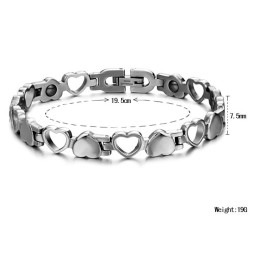 De King Of Quantity Hollow Sweetheart Titanium Armband Voor Geliefden