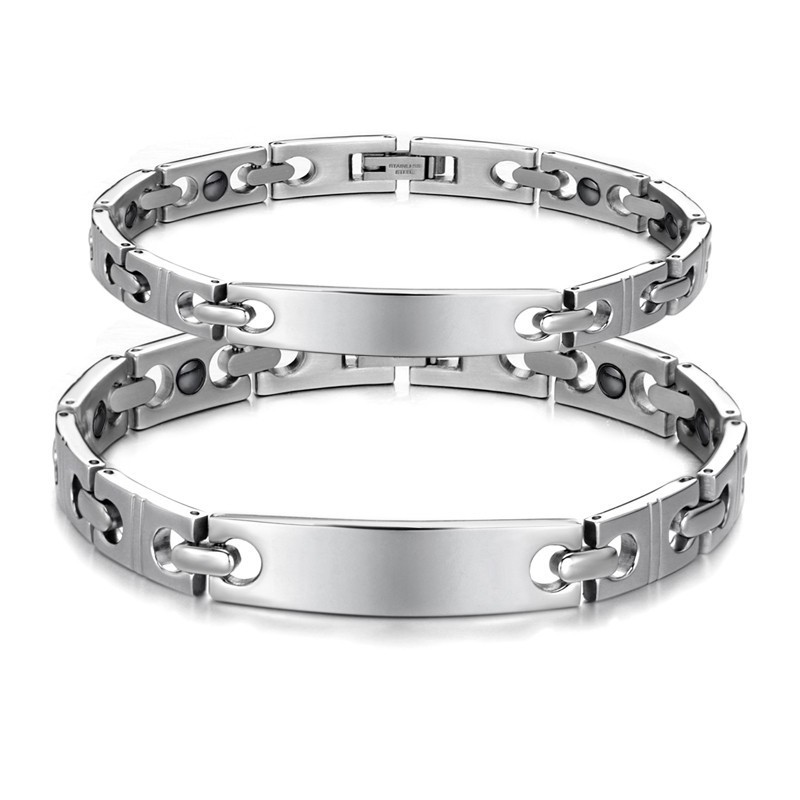 Stabiele Kwaliteit Anti-Vermoeidheid Titanium Armband Voor Geliefden