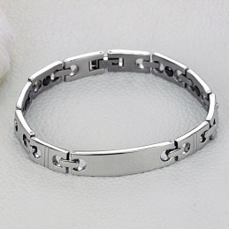 Stabiele Kwaliteit Anti-Vermoeidheid Titanium Armband Voor Geliefden