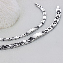 Stabiele Kwaliteit Anti-Vermoeidheid Titanium Armband Voor Geliefden