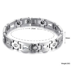 De Koningin Van Kwaliteitstitanium Armbanden Voor Geliefden Met Strass