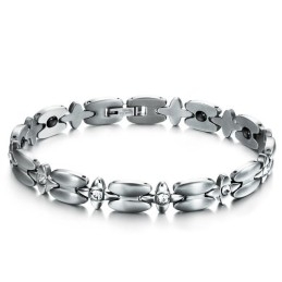 Armband Van Hoogwaardig Titanium Met Magneetsteen