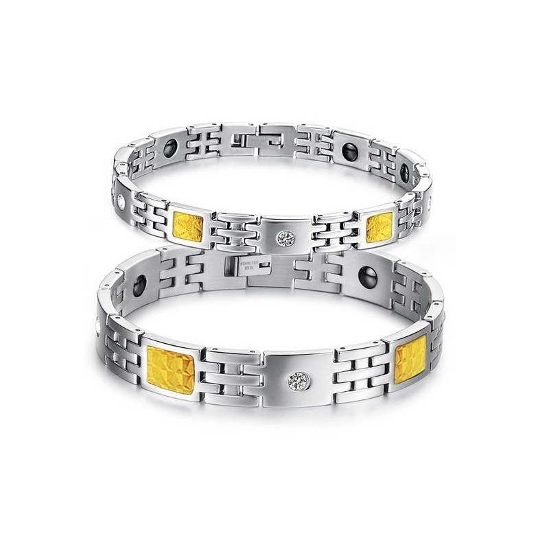 Superieure Kwaliteit Titanium Armband Voor Geliefden Met Strass Superieure Kwaliteit Titanium Armband Voor Geliefden Met Strass