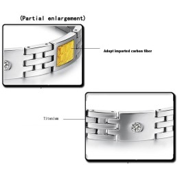 Superieure Kwaliteit Titanium Armband Voor Geliefden Met Strass