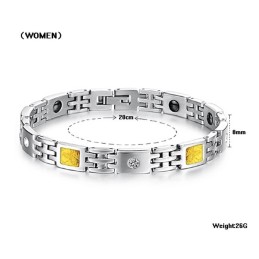 Superieure Kwaliteit Titanium Armband Voor Geliefden Met Strass