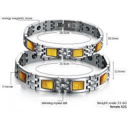 Betrouwbare Kwaliteit Titanium Magneet Armband Voor Geliefden