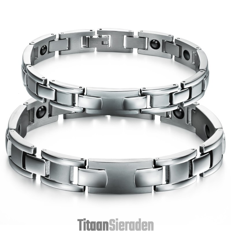 Uitstekende Kwaliteit Titanium Magneet Armband Voor Geliefden