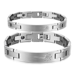 Om Te Genieten Van Een Hoge Reputatie In Binnen- En Buitenland: Titanium Armband Voor Geliefden Met Diamant