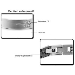 Om Te Genieten Van Een Hoge Reputatie In Binnen- En Buitenland: Titanium Armband Voor Geliefden Met Diamant