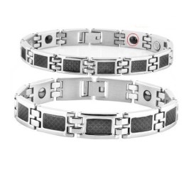 De Koningin Van De Kwaliteit, Gezondheid, Titanium Magneetarmband Voor Geliefden Met Diamant