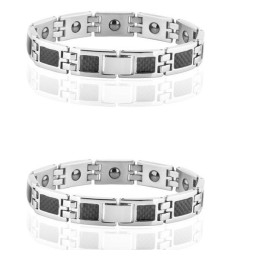 De Koningin Van De Kwaliteit, Gezondheid, Titanium Magneetarmband Voor Geliefden Met Diamant