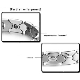 Betrouwbare Antivermoeidheidsarmband Van Titanium Voor Heren