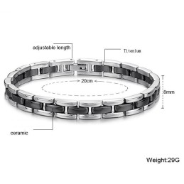 Brede Variaties Titanium Keramische Armband