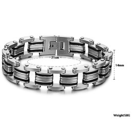 Stabiele Kwaliteit Heren Klassieke Titanium Siliconen Armband
