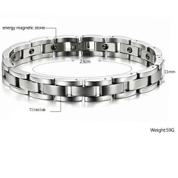 Titanium Magneet Armband Voor De Gezondheid Van Mannen Met Een Breed Scala Aan Mogelijkheden
