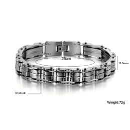 Hoogwaardige Klassieke Titanium Herenarmband