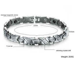 Kwaliteit En Kwantiteit Gegarandeerde Sweetheart Titanium Armband Met Diamant