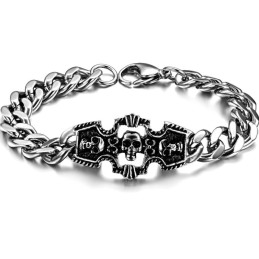 Mannen Schedel Titanium Armband Van Uitstekende Kwaliteit