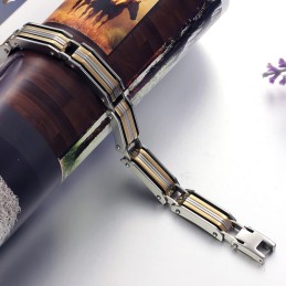 Brede Variaties Heren Titanium Armband