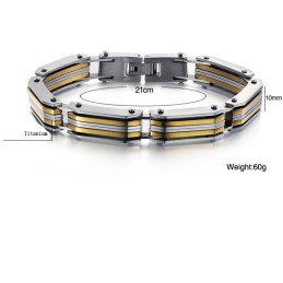 Brede Variaties Heren Titanium Armband