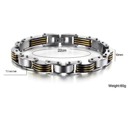 Gebruiksvriendelijke Titanium Armband Voor Mannen