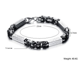 Bekend Om Zijn Hoogwaardige Titanium Herenarmband