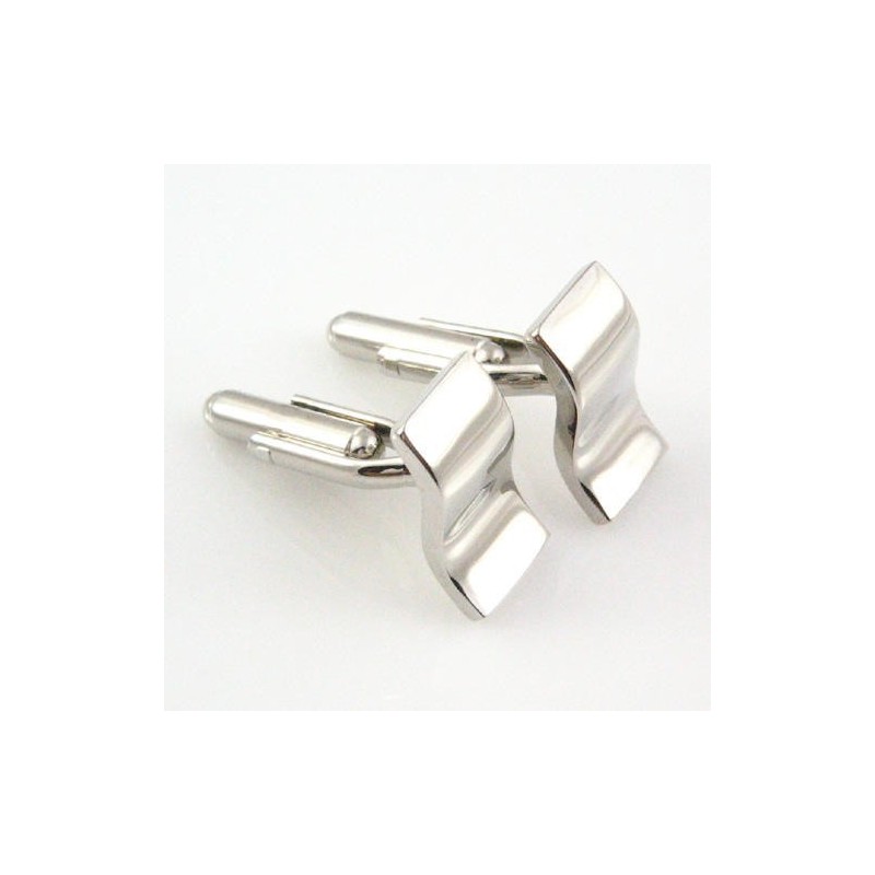 Manchetknopen Met Titanium En Sigmoïde Curve
